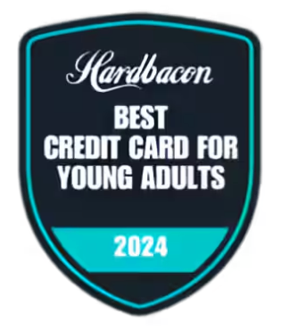 2024 Best credit card for young adults by Hardbacon.